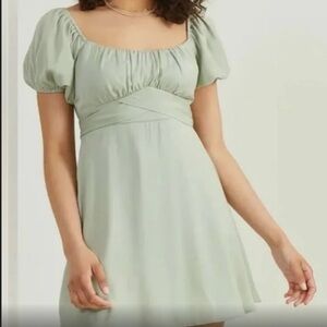 Alterd state raella crossover dress in dusty green